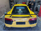 Audi R8 V10 Alerón fibra de carbono real estilo GT 2016-2018