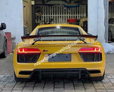 Audi R8 V10 Alerón fibra de carbono real estilo GT 2016-2018