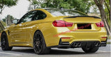 Bmw M3 M4 F80 F82 F83 Difusor de Parachoques Trasero 2015 2016 2017 2018 2019 2020