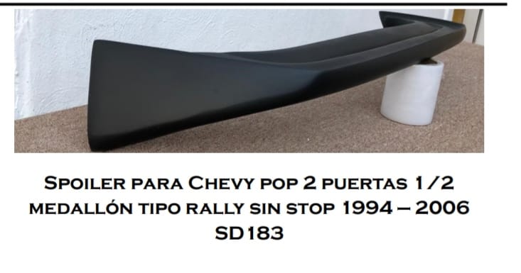 ALERON MEDALLON RALLY CHEVROLET CHEVY POP 1994-2006 – NZ PERFORMANCE SHOP