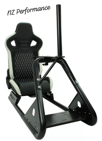 Simulador Profesional automotriz con soporte de volante ,pedales y monitor para XBOX / PS5 / PC (NZ Gaming)