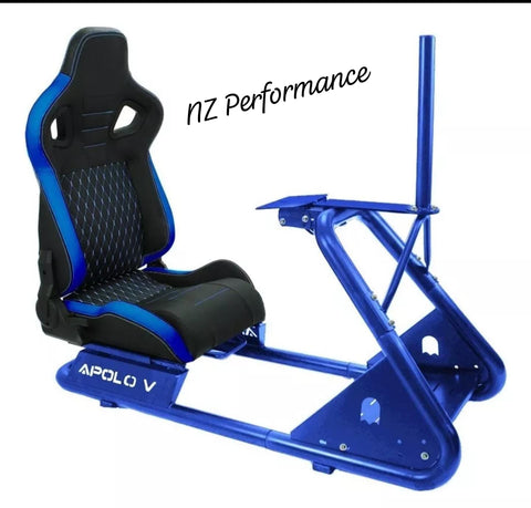 Simulador Profesional automotriz con soporte de volante ,pedales y monitor para XBOX / PS5 / PC (NZ Gaming)