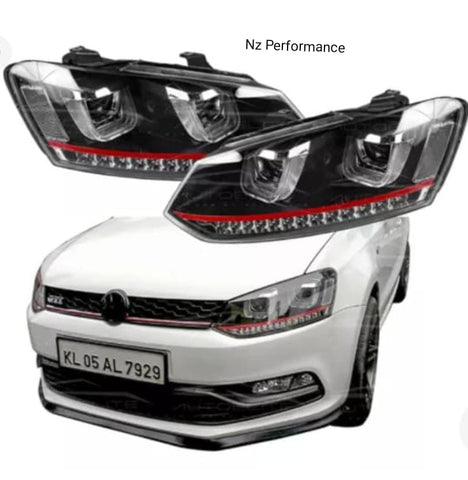 Faros vento Polo Gti Proyectores/lupas Xenon Led Drl 12-21