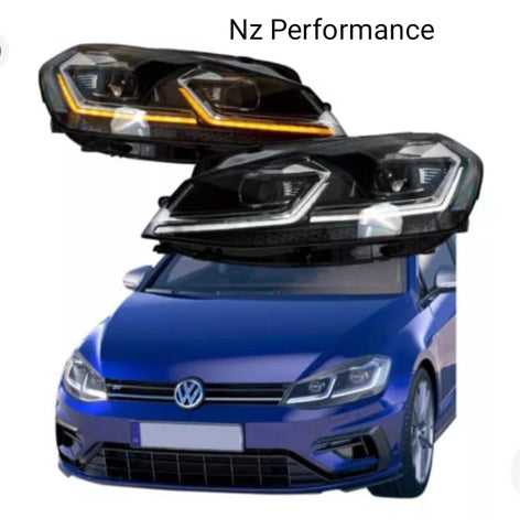 Faros Led + Xenon VW Golf 7 Tipo Mk7.5 Drl Secuencia 2018-2020