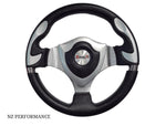 Volante Deportivo Negro Con Gris