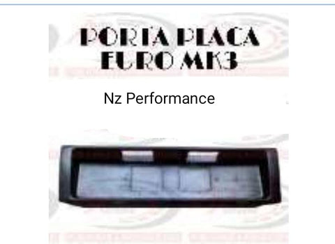PORTA PLACAS EUROPEO  JETTA MK3