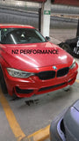 Fascia delantera estilo M3 para BMW Serie 3 F30 negro mate 2012 2013 214 2015 2016 2017 2018