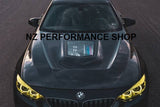 Cofre estilo M4 GTS BMW serie 3, Serie 4 F30 F32 F33 F34 F36 M3 F80 M4 F82 fibra de carbono con cristal