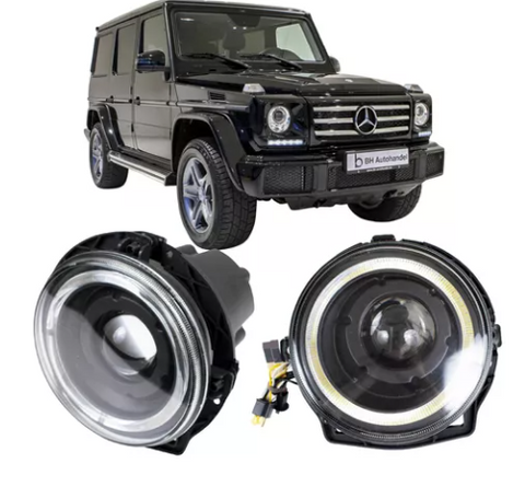 Faros Led Mercedes Benz Clase G G55 G500 Ojo Angel 2013-2021