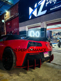 Difusor trasero a medida Chevrolet Corvette C7 negro piano 2014 2015 2016 2017 2018 2019