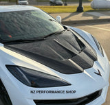 Cofre deportivo Chevrolet Corvette C8 fibra de carbono