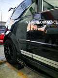 Sides skirts slim Ford Focus negro piano 2009 2010 2011