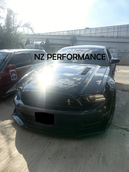 Front lip Vortex NZ Ford Mustang negro piano 2010 2011 2012 2013 2014