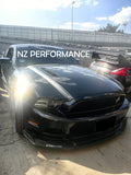 Front lip Vortex NZ Ford Mustang negro piano 2010 2011 2012 2013 2014