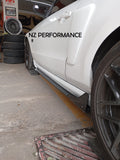 Sides skirts a medida Ford Mustang negro piano 2010 2011 2012 2013 2014