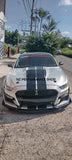 Front lip Shark 3 piezas Ford Mustang EcoBoost negro piano 2015- 2017