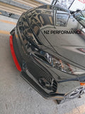 Front lip Vortex NZ Honda Civic negro piano 2016 2017 2018 2019 2020 2021