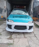 Fascia delantera Rápido y Furioso Honda Civic negro mate 1992 - 1995