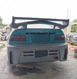 Facia trasera estilo Rápido y Furioso Honda Civic negro mate 1992 - 1995