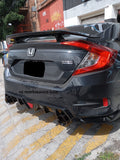 Aleron Big Spoiler Honda Civic Sedan negro piano 2016 - 2021