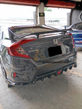 Aleron Big Spoiler Honda Civic Sedan negro piano 2016 - 2021