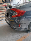 Aleron Big Spoiler Honda Civic Sedan negro piano 2016 - 2021