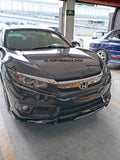 Front lip prototipo NZ Honda Civic Sedan negro piano 2016 - 2021