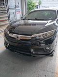 Front lip prototipo NZ Honda Civic Sedan negro piano 2016 - 2021
