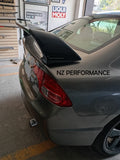 Alerón MUGEN Honda Civic negro mate 2006 2007 2008 2009 2010 2011 2012
