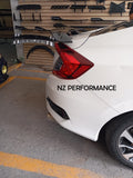 Alerón big spoiler Honda Civic hidrografía carbono 2015 2016 2017 2018 2019 2020 2021