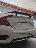 Alerón big spoiler Honda Civic hidrografía carbono 2015 2016 2017 2018 2019 2020 2021