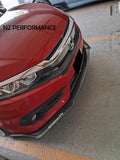 Front lip Vortex NZ Honda Civic hidrografia carbono 2015 2016 2017 2018 2019 2020 2021