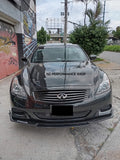 Front lip Vortex NZ Infiniti Q60 S Coupe negro piano 2014 2015