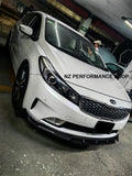 Front lip prototipo NZ Kia Forte Hatchback hidrografía carbono 2017 2018