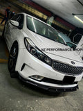 Front lip prototipo NZ Kia Forte Hatchback hidrografía carbono 2017 2018