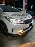 Front lip prototipo NZ Kia Forte Hatchback hidrografía carbono 2017 2018