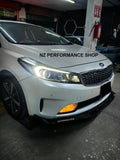 Front lip prototipo NZ Kia Forte Hatchback hidrografía carbono 2017 2018