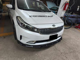 Front lip prototipo NZ Kia Forte Hatchback hidrografía carbono 2017 2018