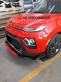 Front lip Vortex NZ Kia Soul negro piano 2020 2021 2022