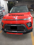 Front lip Vortex NZ Kia Soul negro piano 2020 2021 2022