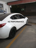 Estribos Mazda 3 Sedan negro mate 2014 2015 2016 2017 2018