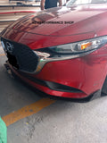 Front splitter 3 piezas NZ Mazda 3 Sedan negro piano 2019 - 2026