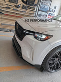 Front lip Shark 3 piezas Mazda CX-90 negro piano 2024 2025 2026