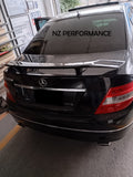Aleron Big Spoiler Mercedes Benz C350 negro piano 2008 2009 2010 2011 2012