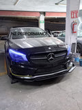 Front lip Vortex NZ Mercedes Benz CLA 250 negro piano 2014 2015 2016 2017 2018 2019