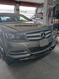 Front lip prototipo NZ Mercedes Benz Clase C (W204) hidrografía carbono 2007 - 2014