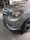 Front lip prototipo NZ Mercedes Benz Clase C (W204) hidrografía carbono 2007 - 2014