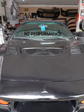Cofre modificado con tomas de aire  Mitsubishi Eclipse 3g negro mate 2000-2005