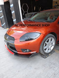 Front lip Vortex Mitsubishi Eclipse 4G negro piano 2006 2007 2008 2009 2010 2011 2012