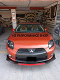 Front lip Vortex Mitsubishi Eclipse 4G negro piano 2006 2007 2008 2009 2010 2011 2012